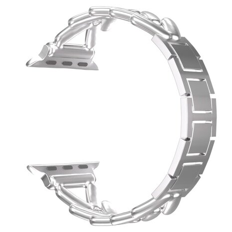 Strap-it Strap-it Bracelet acier V-type Apple Watch (argent)