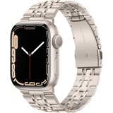 Strap-it Bracelet luxe á maillons acier Apple Watch (lumière stellaire)