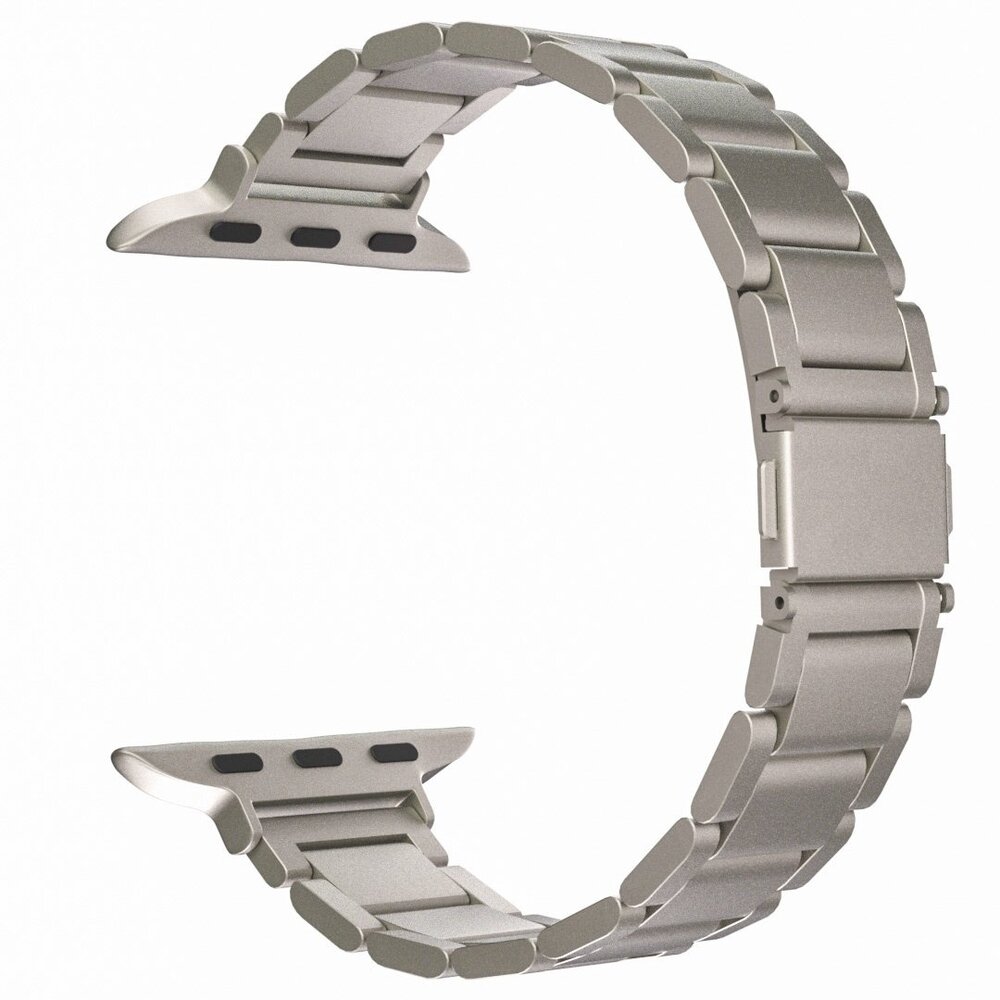 Strap-it Strap-it Bracelet méttalique fin de luxe Apple Watch (lumière stellaire)