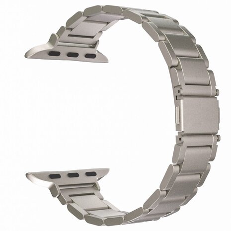 Strap-it Strap-it Bracelet méttalique fin de luxe Apple Watch (lumière stellaire)