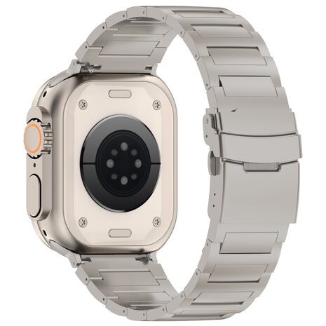 Strap-it Strap-it Bracelet titane H-Type Apple Watch (titanium)