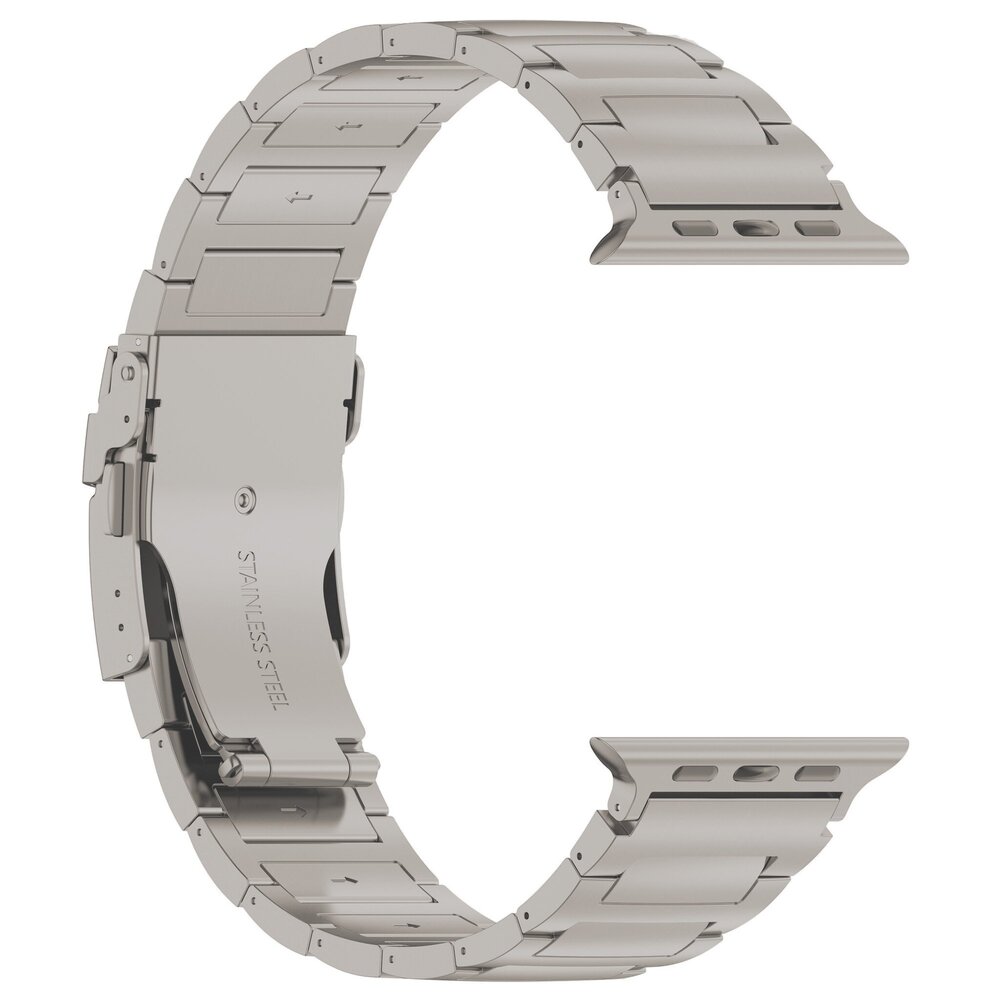 Strap-it Strap-it Bracelet titane H-Type Apple Watch (titanium)
