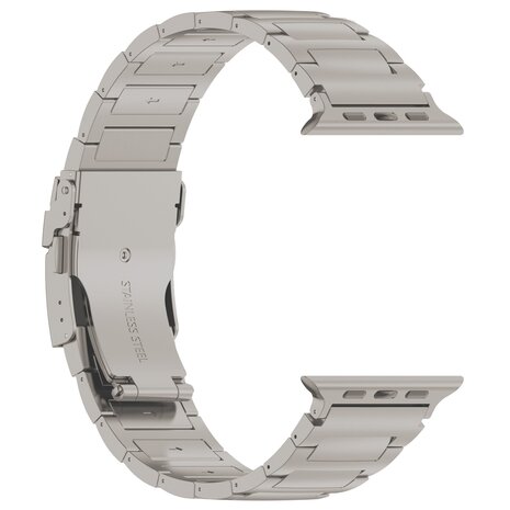Strap-it Strap-it Bracelet titane H-Type Apple Watch (titanium)
