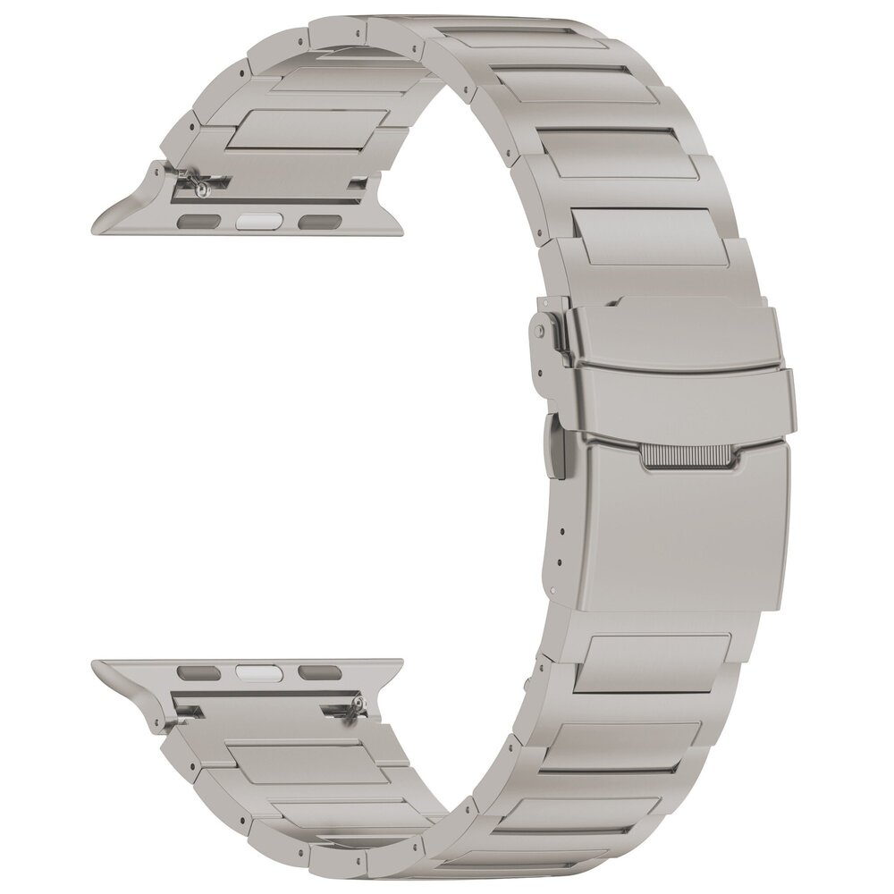 Strap-it Strap-it Bracelet titane H-Type Apple Watch (titanium)