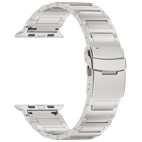 Strap-it Strap-it Bracelet titane H-Type Apple Watch (argent)