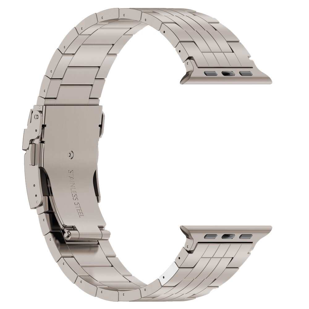 Strap-it Strap-it Bracelet titane Duo Apple Watch (gris)