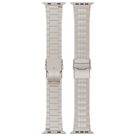 Strap-it Strap-it Bracelet titane Duo Apple Watch (gris)