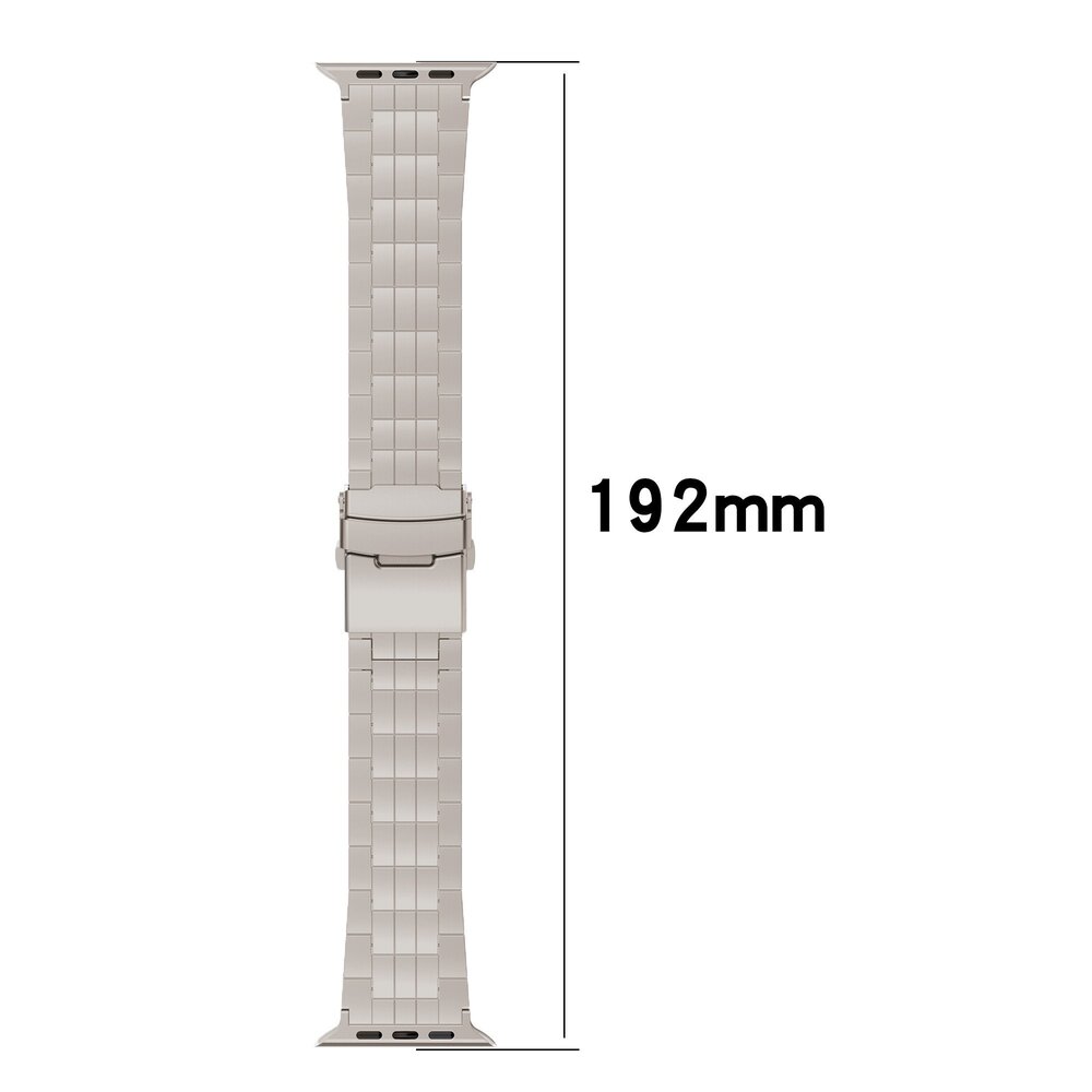Strap-it Strap-it Bracelet titane Duo Apple Watch (gris)