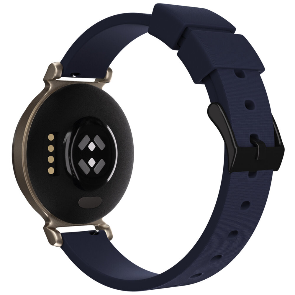 Strap-it Strap-it Bracelet silicone luxe Garmin Lily 2 (bleu foncé)