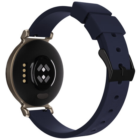 Strap-it Strap-it Bracelet silicone luxe Garmin Lily 2 (bleu foncé)