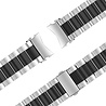 Bandz Bandz Bracelet acier 'Classic' Samsung Galaxy Watch 4 Classic 42mm (argent/noir) Bandz Bandz Bracelet acier 'Classic' Samsung Galaxy Watch 4 Classic 42mm (argent/noir)