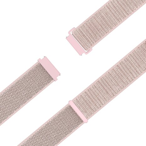 Bandz Bandz Bracelet nylon loop Samsung Galaxy Watch 6 Classic 43mm (or rose)