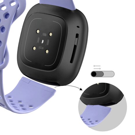 Bandz Bandz Bracelet sport 'Sport Air' Fitbit Sense' (lila)