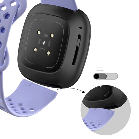 Bandz Bandz Bracelet sport 'Sport Air' Fitbit Sense 2' (lila)