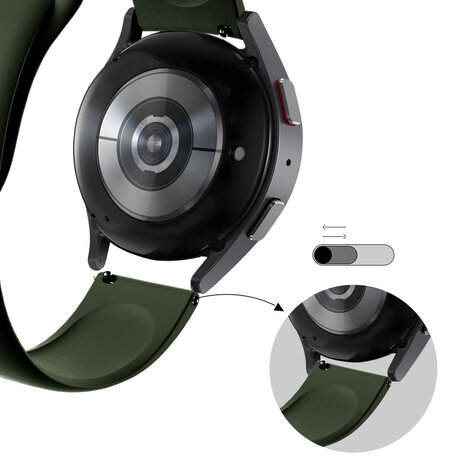 Bandz Bandz Bracelet sport 'Deluxe' Huawei Watch 4 (Pro) (vert olive)