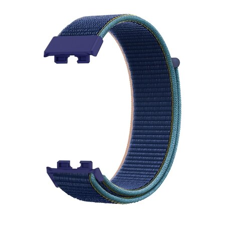Strap-it Strap-it Bracelet nylon Huawei Band 9 (bleu foncé)