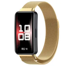 Strap-it Bracelet Milanais Huawei Band 9 (or)