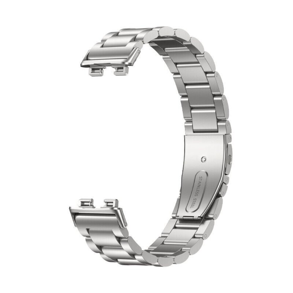 Strap-it Strap-it Bracelet acier Huawei Band 9 (argent) Strap-it Strap-it Bracelet acier Huawei Band 9 (argent)