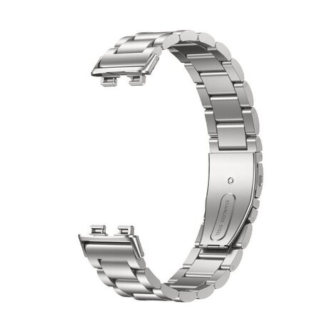 Strap-it Strap-it Bracelet acier Huawei Band 9 (argent) Strap-it Strap-it Bracelet acier Huawei Band 9 (argent)
