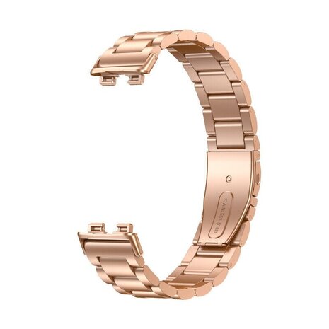 Strap-it Strap-it Bracelet acier Huawei Band 9 (or rose)