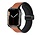 Strap It Bracelet cuir avec D-Buckle Apple Watch (brun)