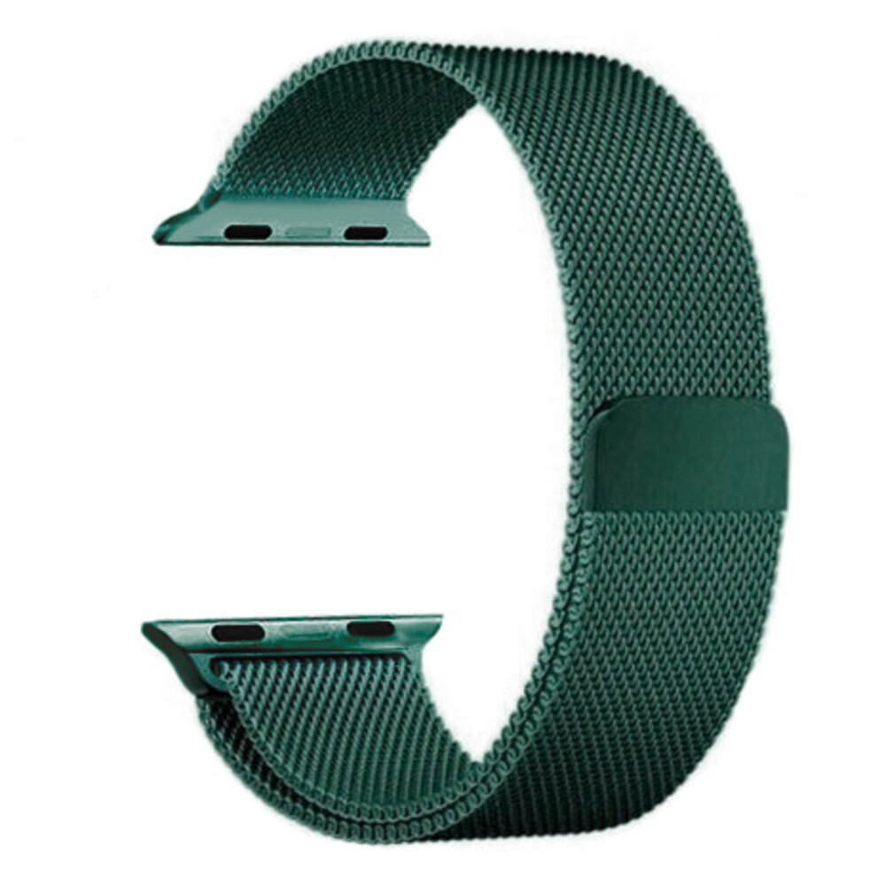 Strap-it Strap-it Bracelet Milanais Apple Watch (vert foncé)