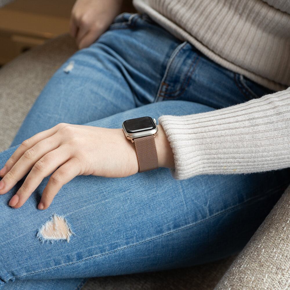 Strap-it Strap-it Bracelet Milanais Apple Watch (rosé) Strap-it Strap-it Bracelet Milanais Apple Watch (rosé)