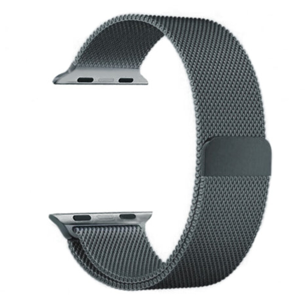 Strap-it Strap-it Bracelet Milanais Apple Watch (gris sidéral)