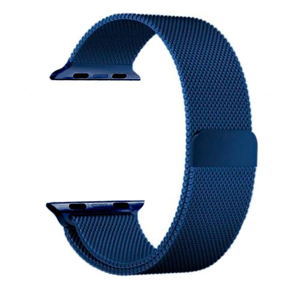 Strap-it Strap-it Bracelet Milanais Apple Watch (bleu)