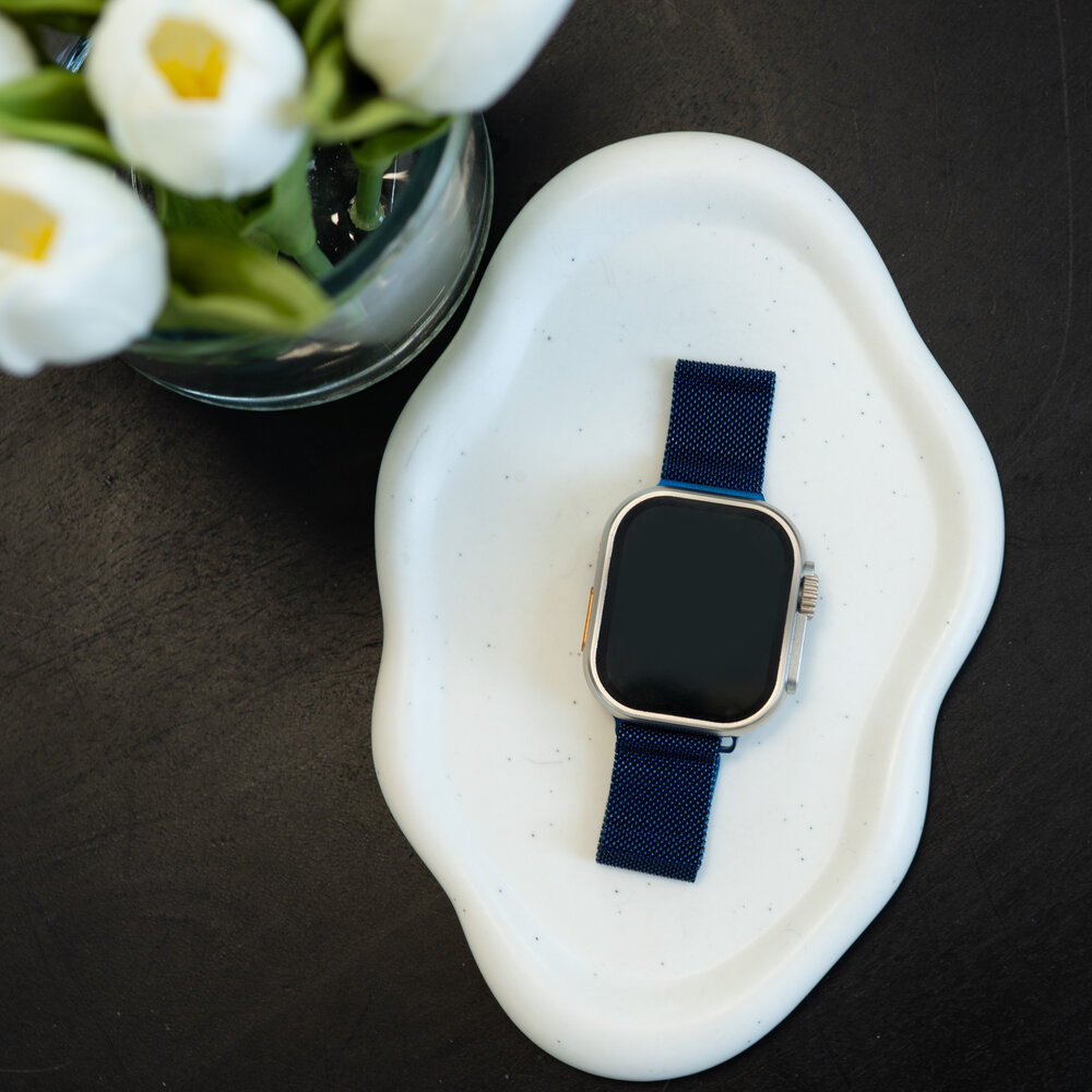 Strap-it Strap-it Bracelet Milanais Apple Watch (bleu)