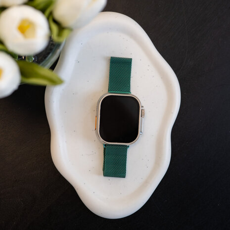 Strap-it Strap-it Bracelet Milanais Apple Watch (vert)