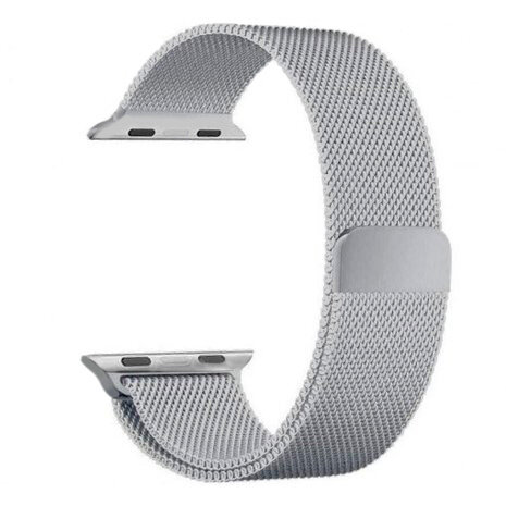 Strap-it Strap-it Bracelet Milanais Apple Watch (argent)