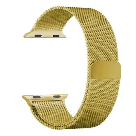 Strap-it Strap-it Bracelet Milanais Apple Watch (or)
