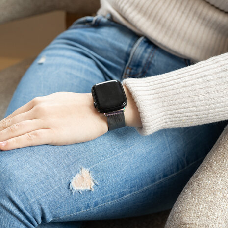 Strap-it Strap-it Bracelet Milanais Apple Watch (arc-en-ciel) Strap-it Strap-it Bracelet Milanais Apple Watch (arc-en-ciel)