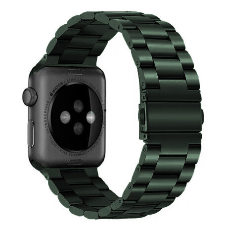 Strap-it Strap-it Bracelet acier Apple Watch (vert foncé)