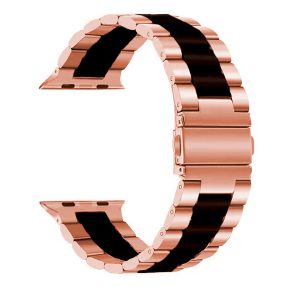 Strap-it Strap-it Bracelet acier Apple Watch (or rose/noir) Strap-it Strap-it Bracelet acier Apple Watch (or rose/noir)