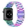 Strap-it Strap-it Bracelet acier Apple Watch (arc-en-ciel) Strap-it Strap-it Bracelet acier Apple Watch (arc-en-ciel)