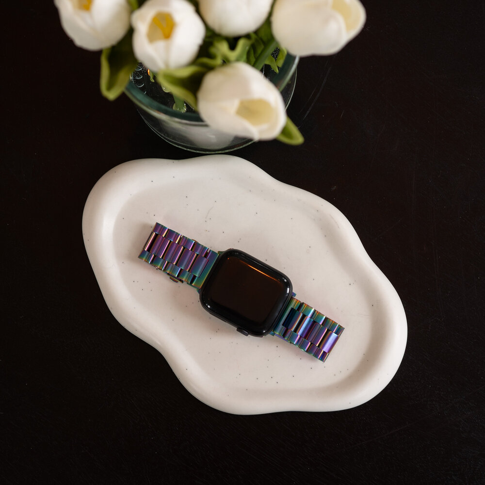 Strap-it Strap-it Bracelet acier Apple Watch (arc-en-ciel)