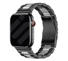 Strap-it Bracelet acier Apple Watch (noir/argent)