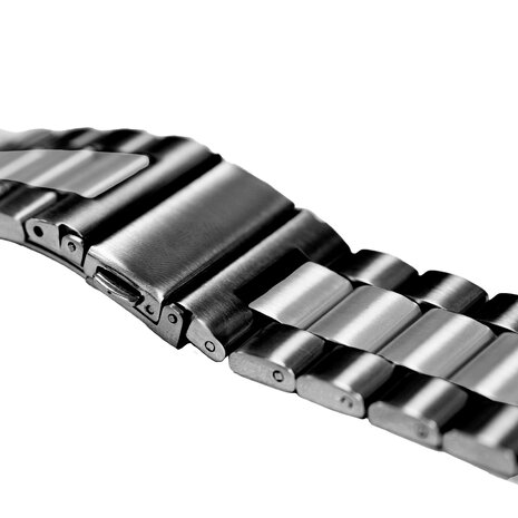 Strap-it Strap-it Bracelet acier Apple Watch (noir/argent) Strap-it Strap-it Bracelet acier Apple Watch (noir/argent)