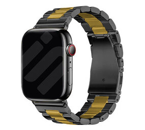 Strap-it Bracelet acier Apple Watch (noir/or)