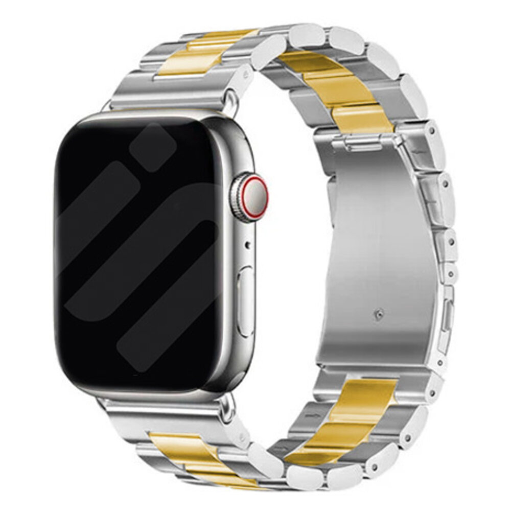 Strap-it Strap-it Bracelet acier Apple Watch (argent/or)