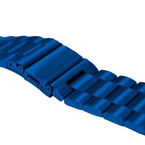 Strap-it Strap-it Bracelet acier Apple Watch (bleu))