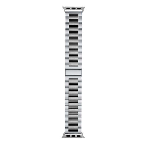 Strap-it Strap-it Bracelet acier Apple Watch (argent/noir)