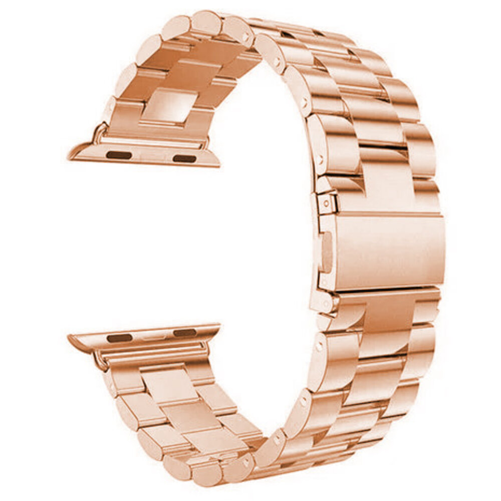 Strap-it Strap-it Bracelet acier Apple Watch (or rose)