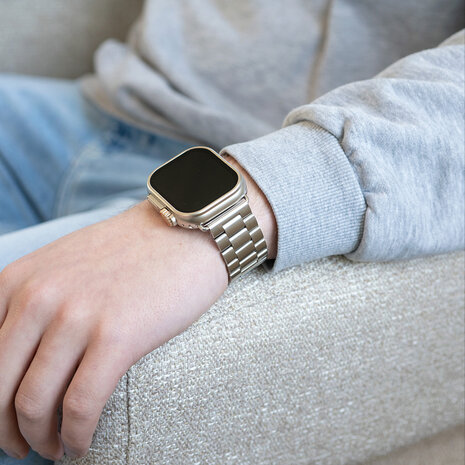 Strap-it Strap-it Bracelet acier Apple Watch (argent)