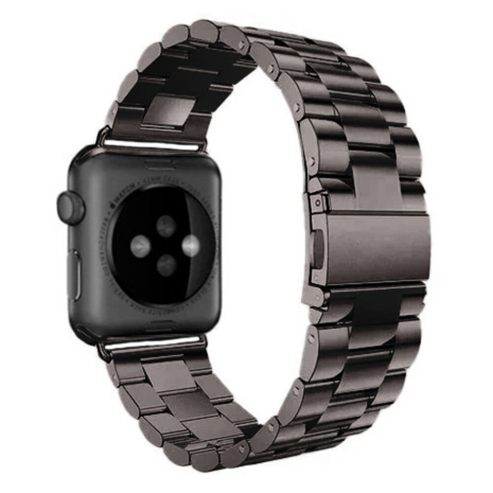 Strap-it Strap-it Bracelet acier Apple Watch (noir)