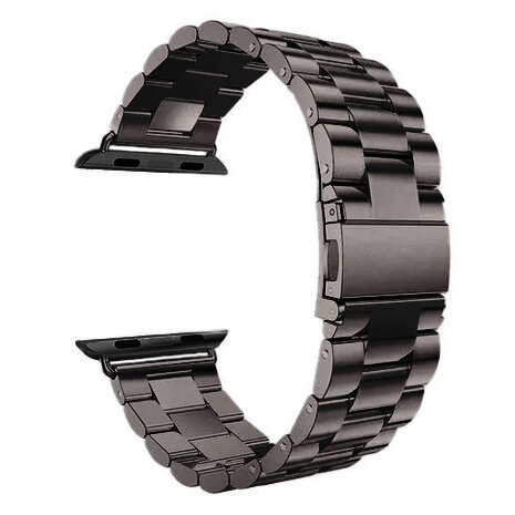 Strap-it Strap-it Bracelet acier Apple Watch (noir)