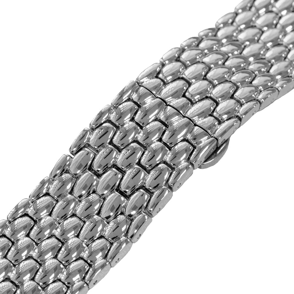 Strap-it Strap-it Bracelet acier dragon Apple Watch (argent)