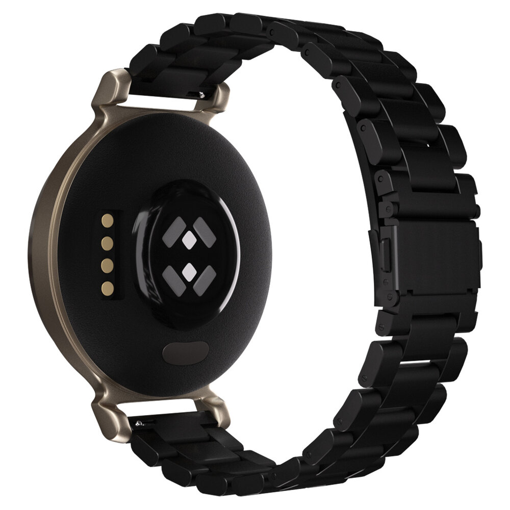 Strap-it Strap-it Bracelet acier Garmin Lily 2 (noir)